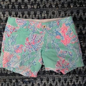 Lilly Pulitzer Minty Fresh Fansea Callahan Shorts